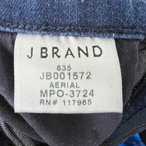 J BRAND Blue Cotton Blend Polka-Dot Mid-Rise Aerial Skinny Cropped Jeans Size 28 - Picture 8 of 11